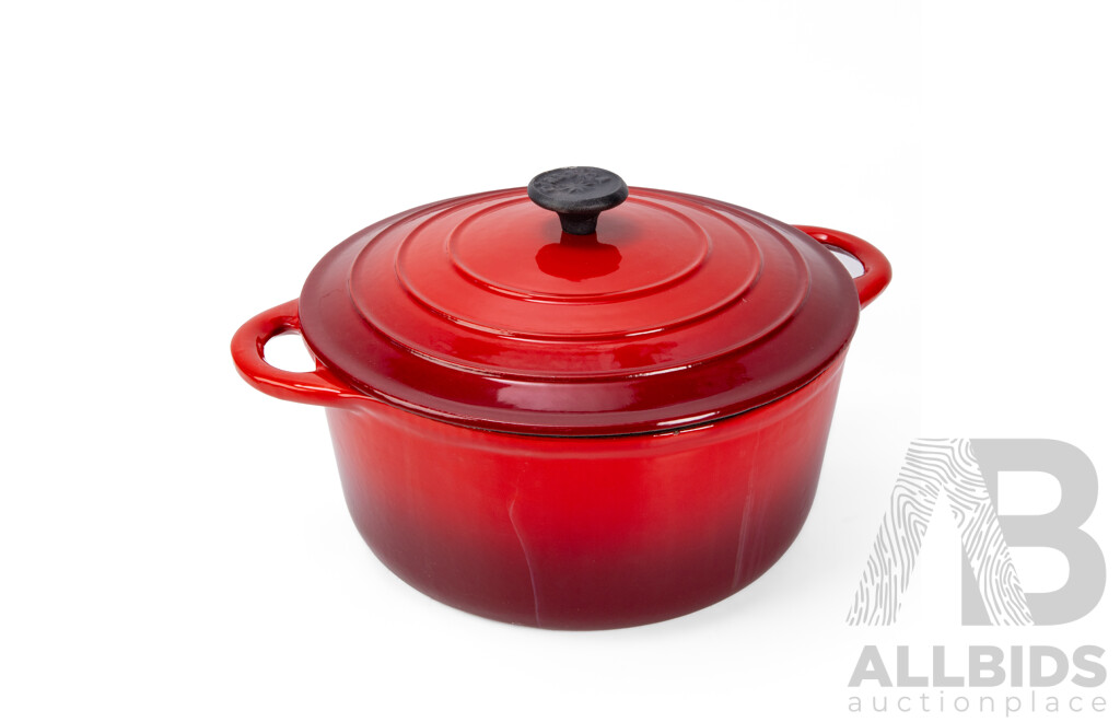 Large Classica Cast Iron Enameled Cooking Pot