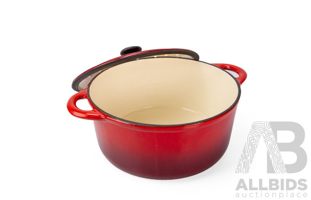 Large Classica Cast Iron Enameled Cooking Pot