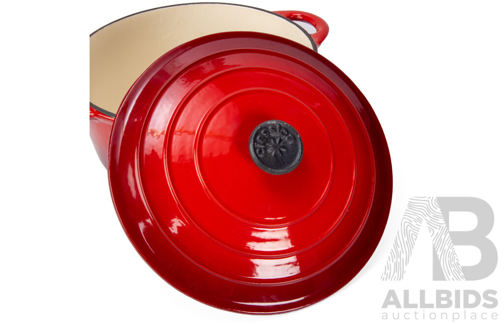 Large Classica Cast Iron Enameled Cooking Pot