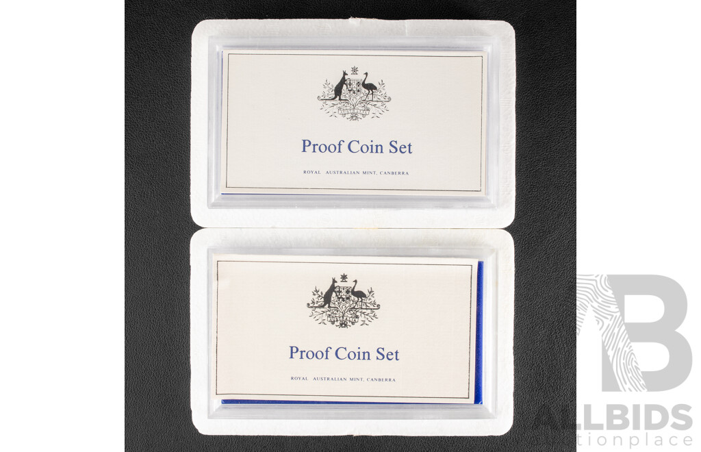 Australian RAM 1983 and 1984 Six Proof Coin Sets