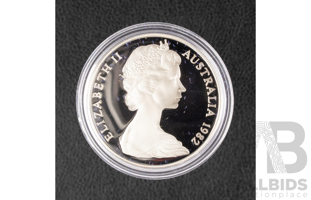 Australian RAM 1982 Silver Proof Ten Dollar Coin, Commonwealth Games .925