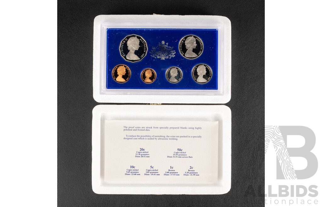 Australian RAM 1981 Six Proof Coin Set