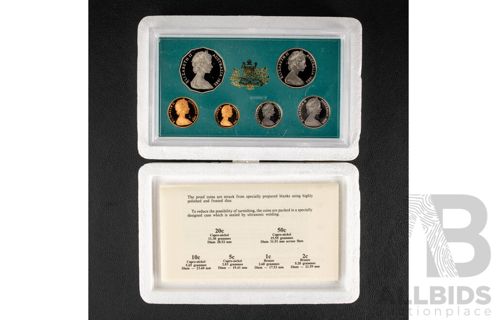 Australian RAM 1982 Six Proof Coin Set, Commonwealth Games