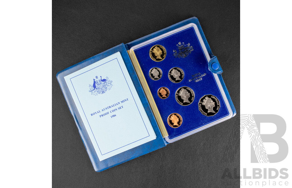 Australian RAM 1986 Seven Proof Coin Set