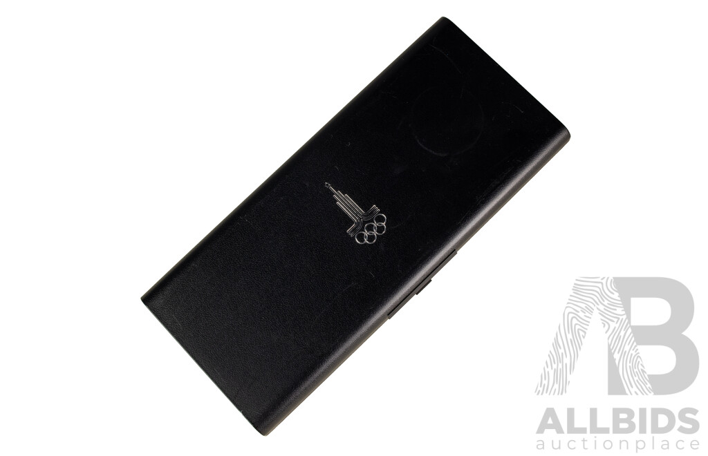 USSR 1977 Silver Six Coin Proof Set, 1980 Moscow Games of the XXII Olympiad .900