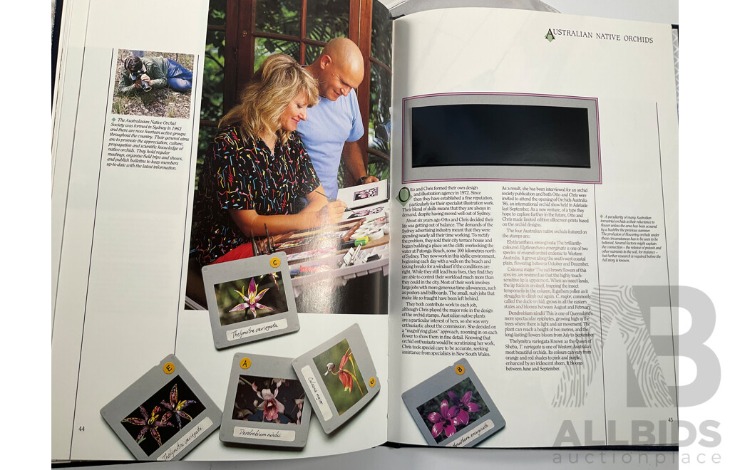 Five Australian Annual Stamp Albums Including 1982, 1985(2) 1986(2)