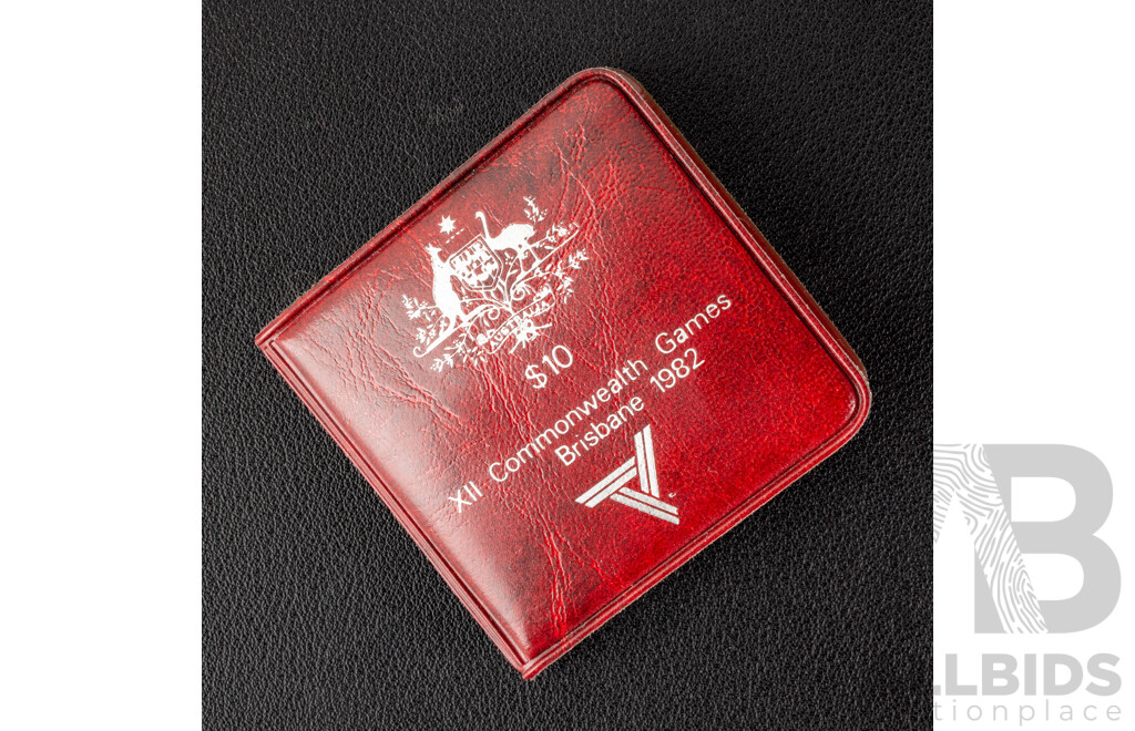 Australian RAM 1982 Silver Ten Dollar Coin, Commonwealth Games .925