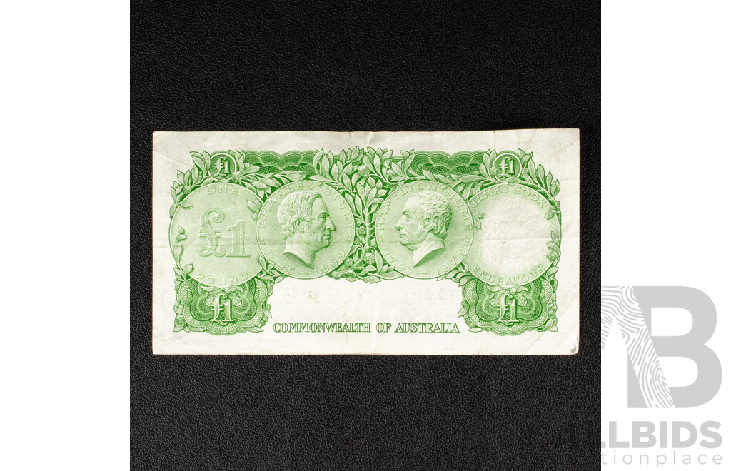 Australian 1961 One Pound Note, Coombs/Wilson, R34b, HJ 51 567160