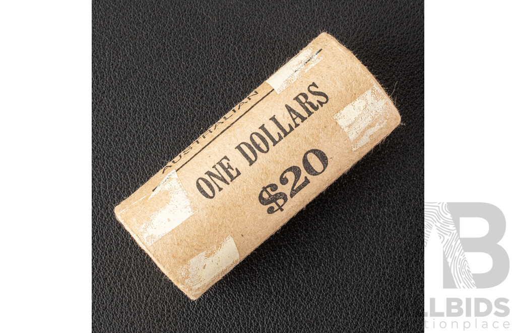 Australian RAM 1984 UNC One Dollar Coin Roll, First Year Issue