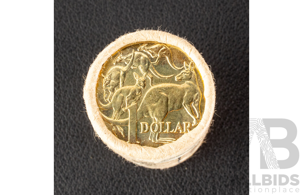 Australian RAM 1984 UNC One Dollar Coin Roll, First Year Issue