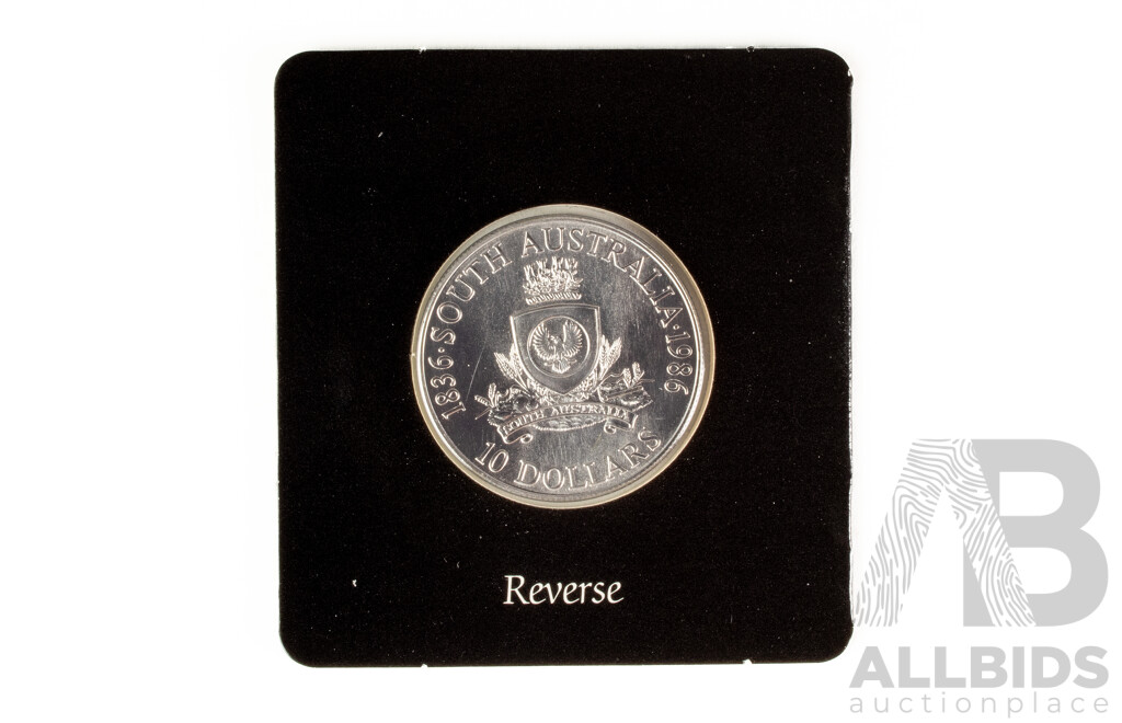 Australian 1986 Silver Ten Dollar Coin, State Series South Australia .925