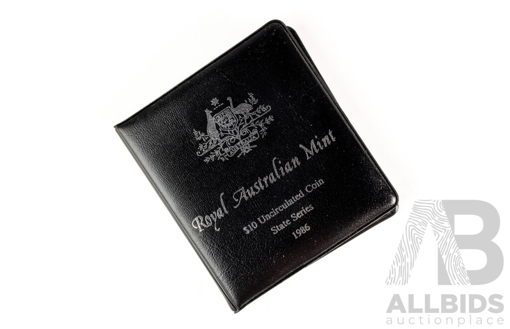 Australian 1986 Silver Ten Dollar Coin, State Series South Australia .925