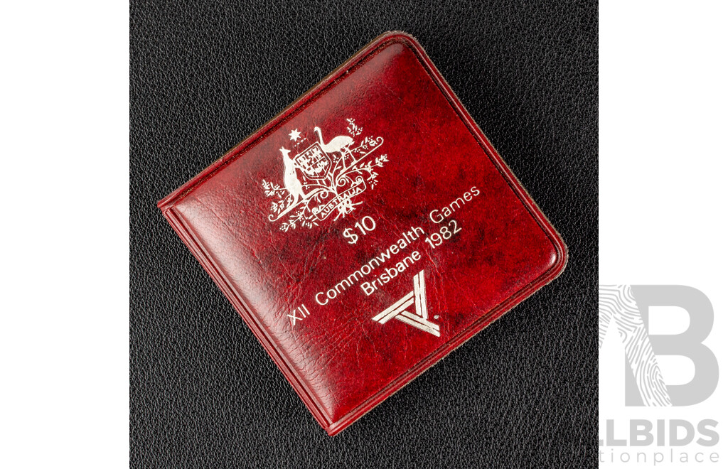 Australian RAM 1982 Silver Ten Dollar Coin, Commonwealth Games .925