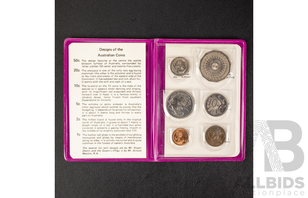 Four Australian RAM UNC Coin Sets, 1973, 1976, 1977, 1979