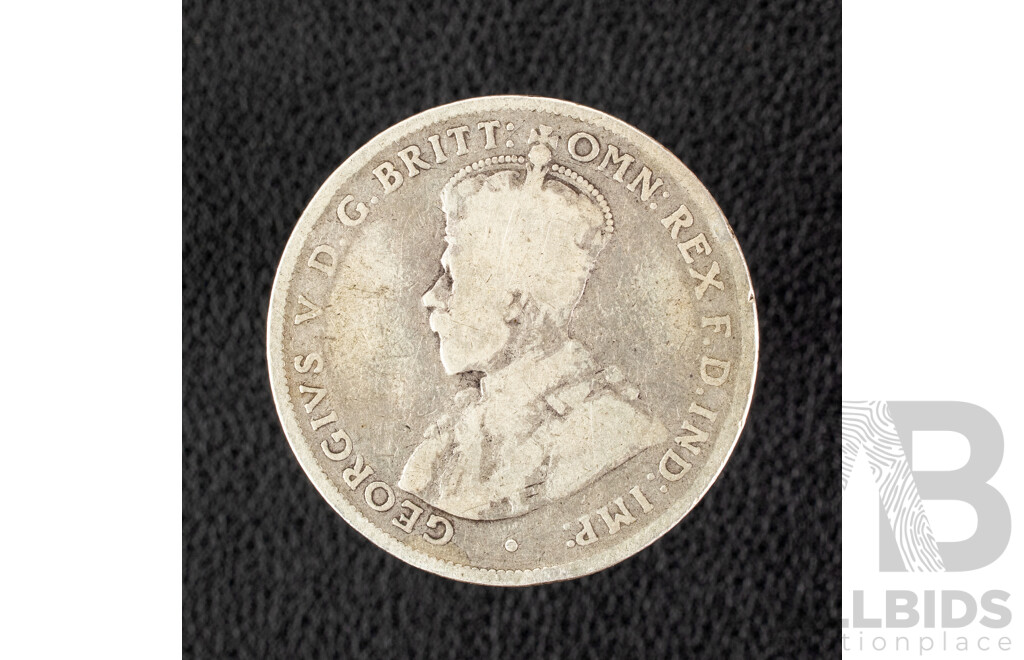 Australian KGV 1914H Silver Florin .925