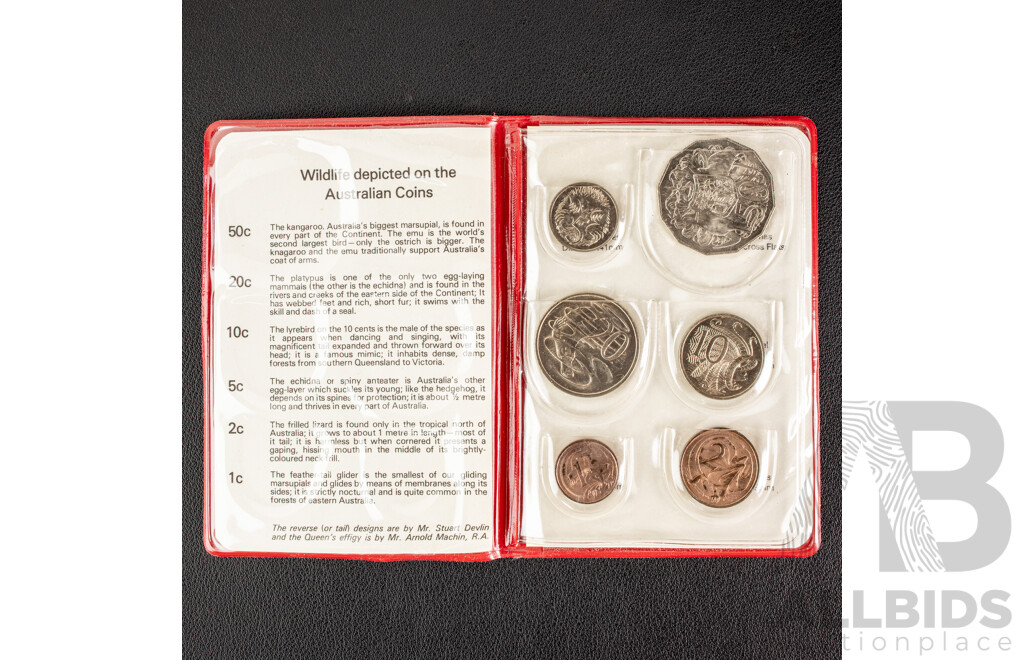 Three Australian RAM UNC Coin Sets, 1974, 1975, 1976