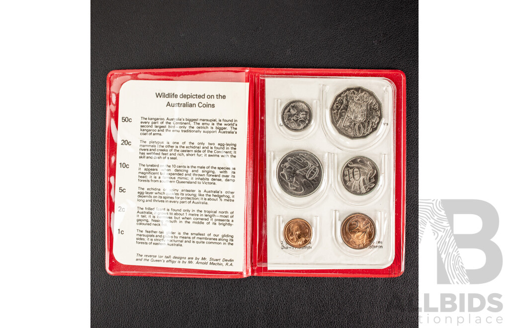 Three Australian RAM UNC Coin Sets, 1974, 1975, 1976