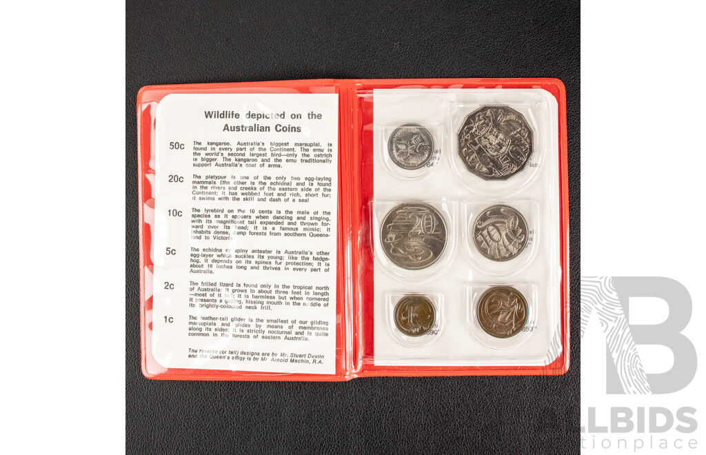 Three Australian RAM UNC Coin Sets, 1974, 1975, 1976