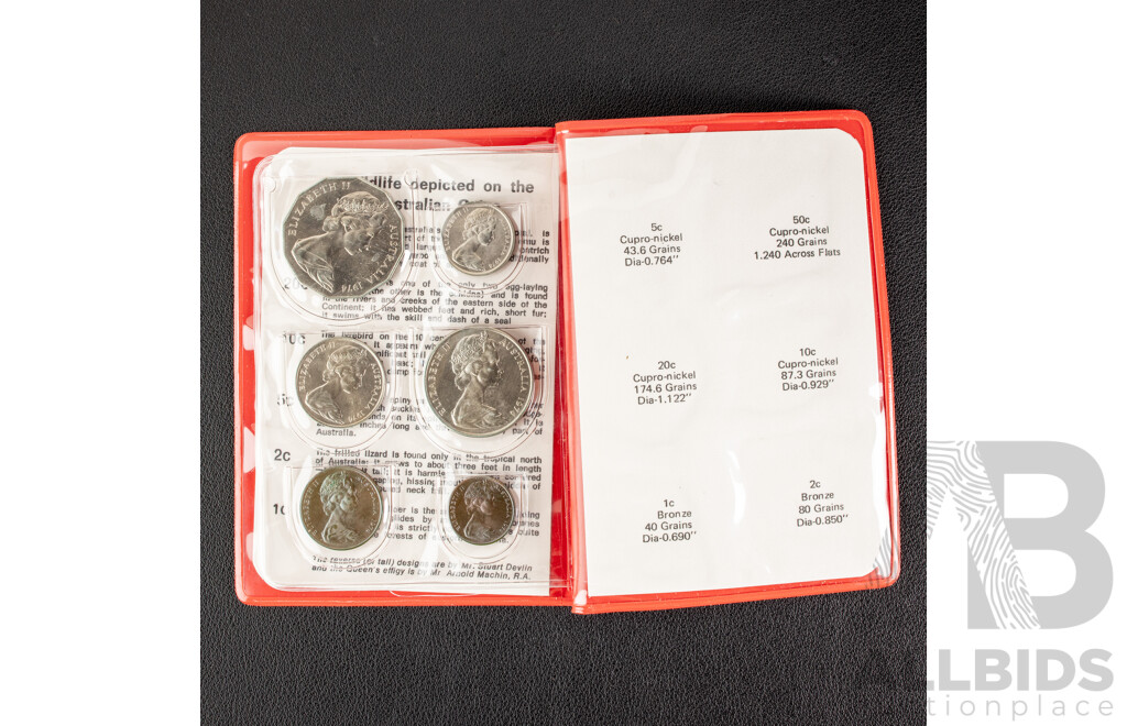 Three Australian RAM UNC Coin Sets, 1974, 1975, 1976