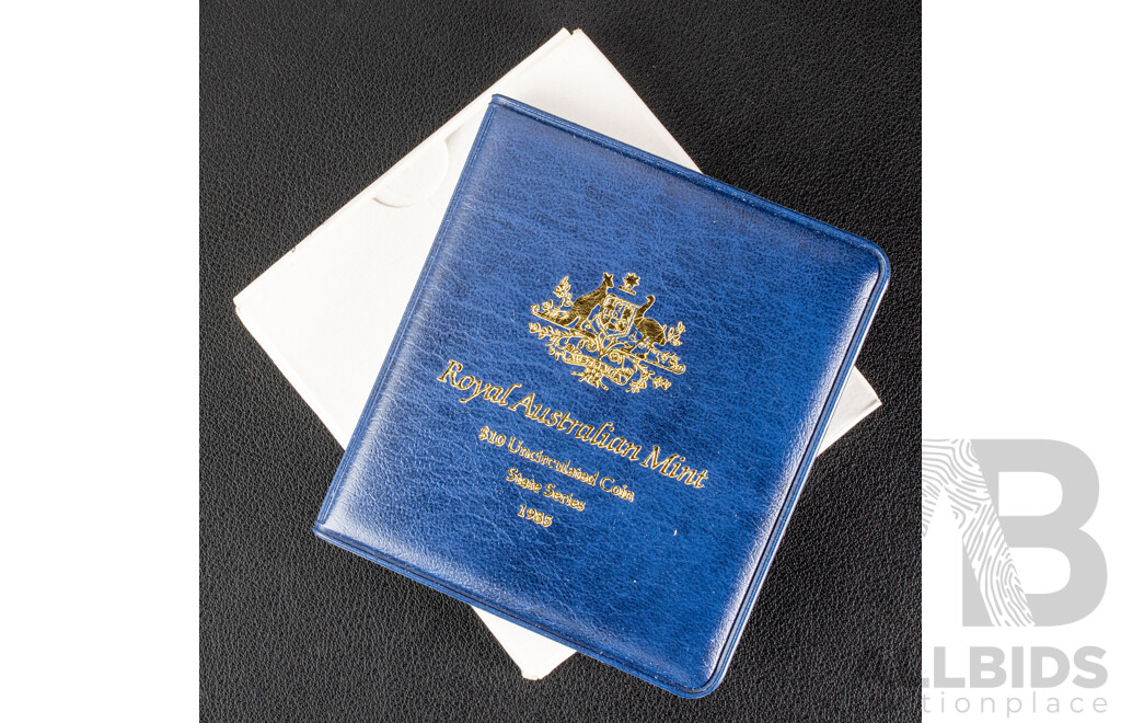 Australian RAM 1985 Silver Ten Dollar Coin, State Series, Victoria .925