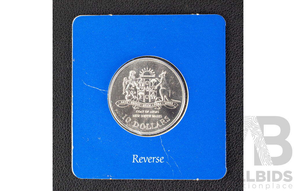 Australian RAM 1987 Silver Ten Dollar Coin, State Series, New South Wales .925