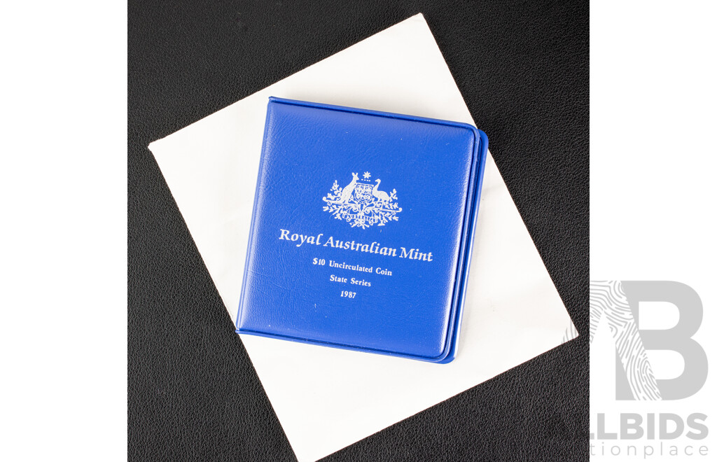 Australian RAM 1987 Silver Ten Dollar Coin, State Series, New South Wales .925