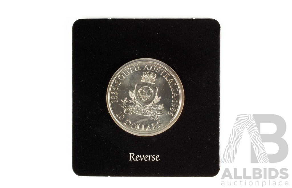 Australian RAM 1986 Silver Ten Dollar Coin, State Series South Australia .925