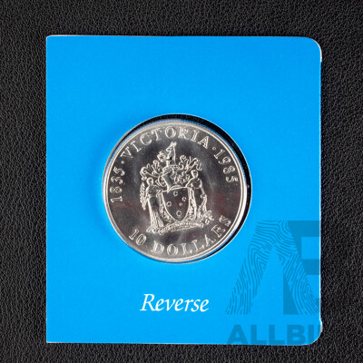 Australian RAM 1985 Silver Ten Dollar Coin, State Series, Victoria .925