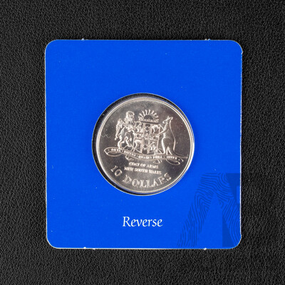 Australian RAM 1987 Silver Ten Dollar Coin, State Series, New South Wales .925