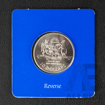 Australian RAM 1987 Silver Ten Dollar Coin, State Series, New South Wales .925