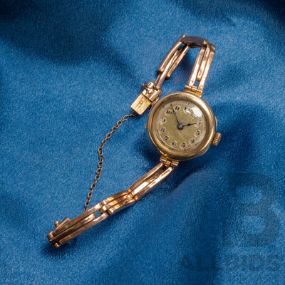 Ladies' Vintage 9ct Rose Gold Swiss Mechanical Watch - 20.65gms