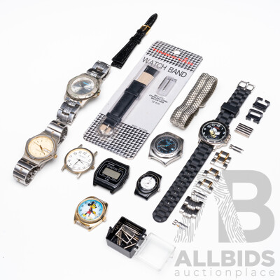 Collection of Watches, Watch Accessories and Parts