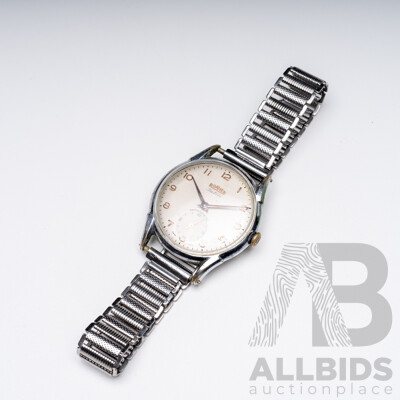 Vintage Rare WW2 Era Swiss Oversize 37mm Men's Mechanical Watch 