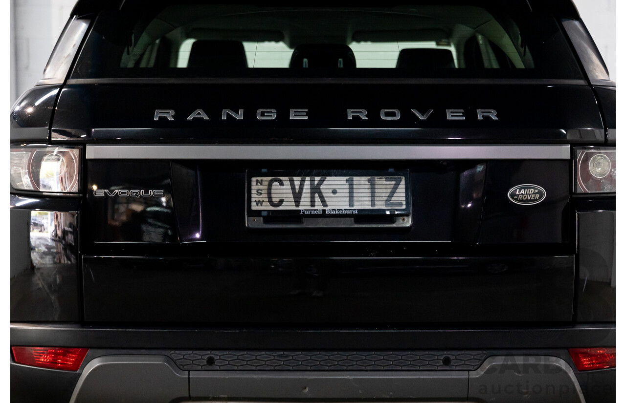 1/2015 Range Rover Evoque SD4 Pure LV MY15 5d Wagon Santorini Black Turbo Diesel 2.2L
