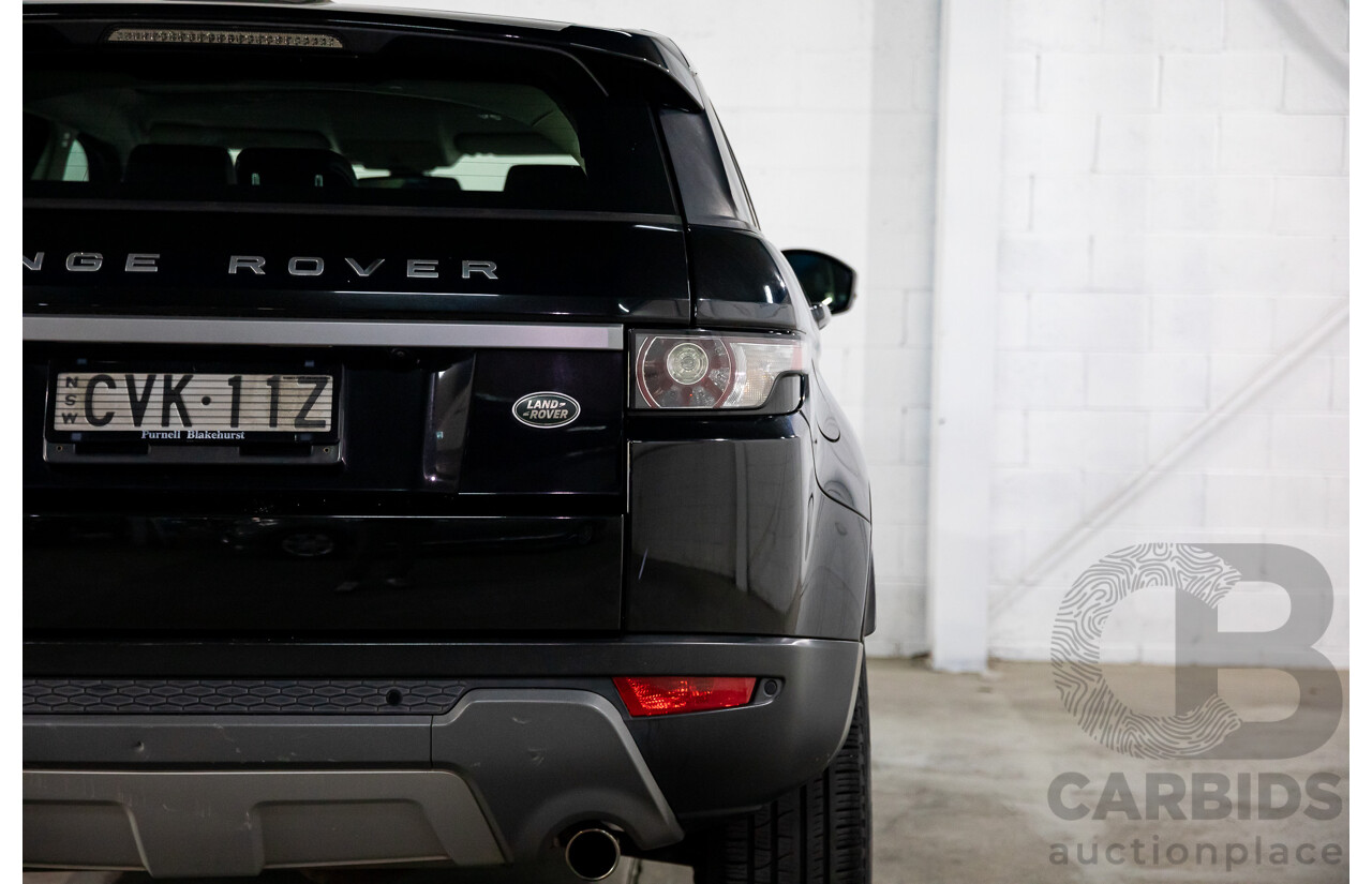 1/2015 Range Rover Evoque SD4 Pure LV MY15 5d Wagon Santorini Black Turbo Diesel 2.2L