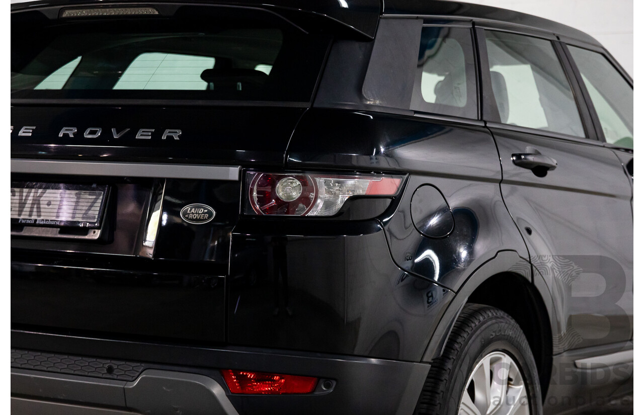1/2015 Range Rover Evoque SD4 Pure LV MY15 5d Wagon Santorini Black Turbo Diesel 2.2L