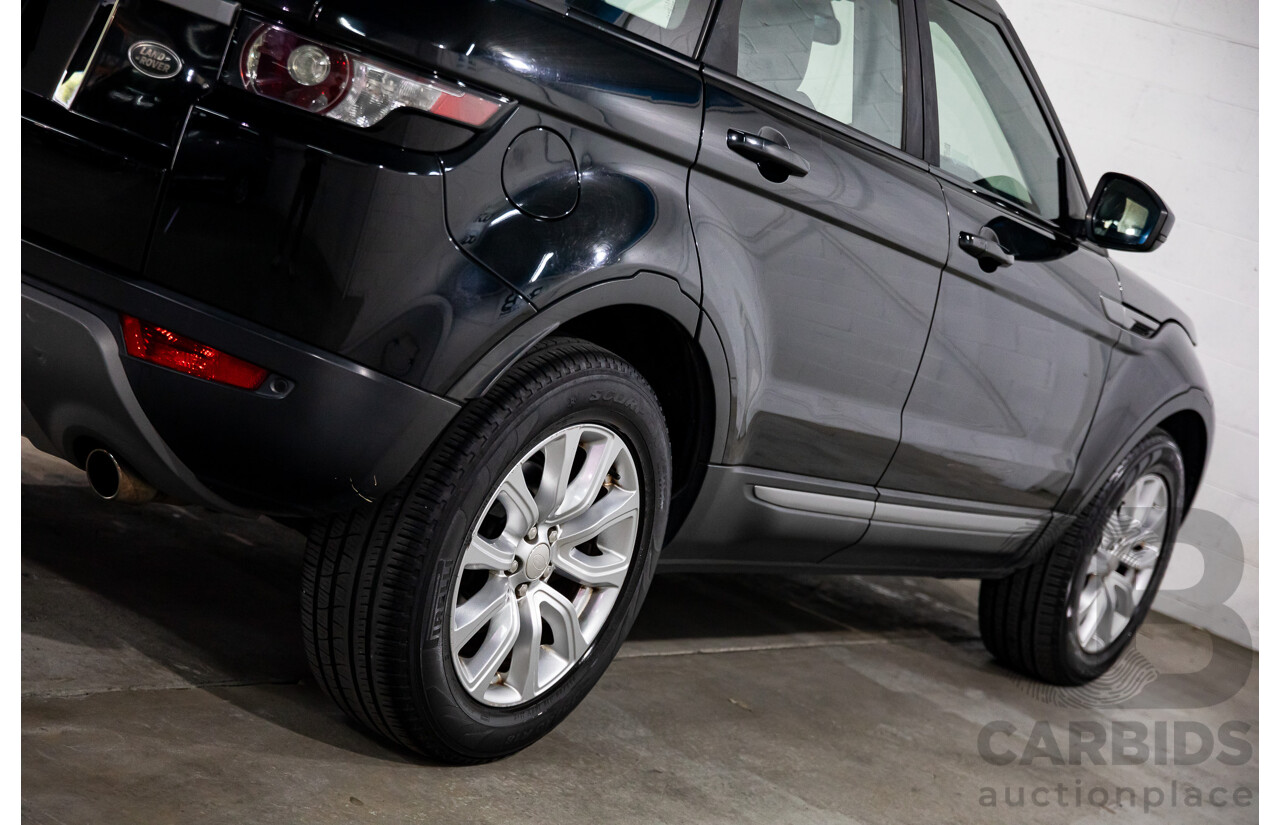 1/2015 Range Rover Evoque SD4 Pure LV MY15 5d Wagon Santorini Black Turbo Diesel 2.2L