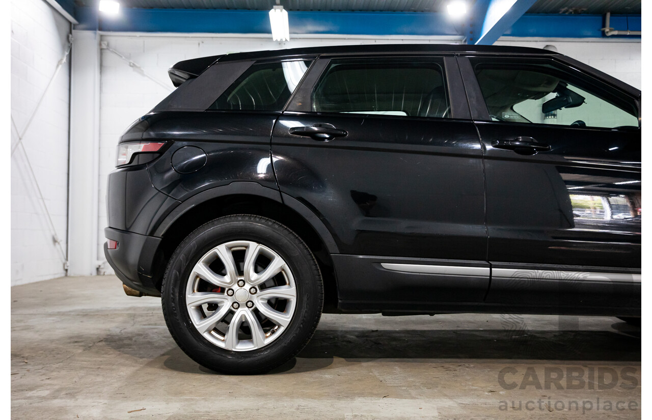 1/2015 Range Rover Evoque SD4 Pure LV MY15 5d Wagon Santorini Black Turbo Diesel 2.2L
