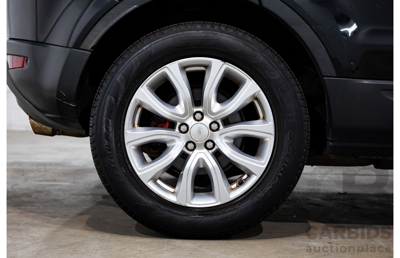 1/2015 Range Rover Evoque SD4 Pure LV MY15 5d Wagon Santorini Black Turbo Diesel 2.2L