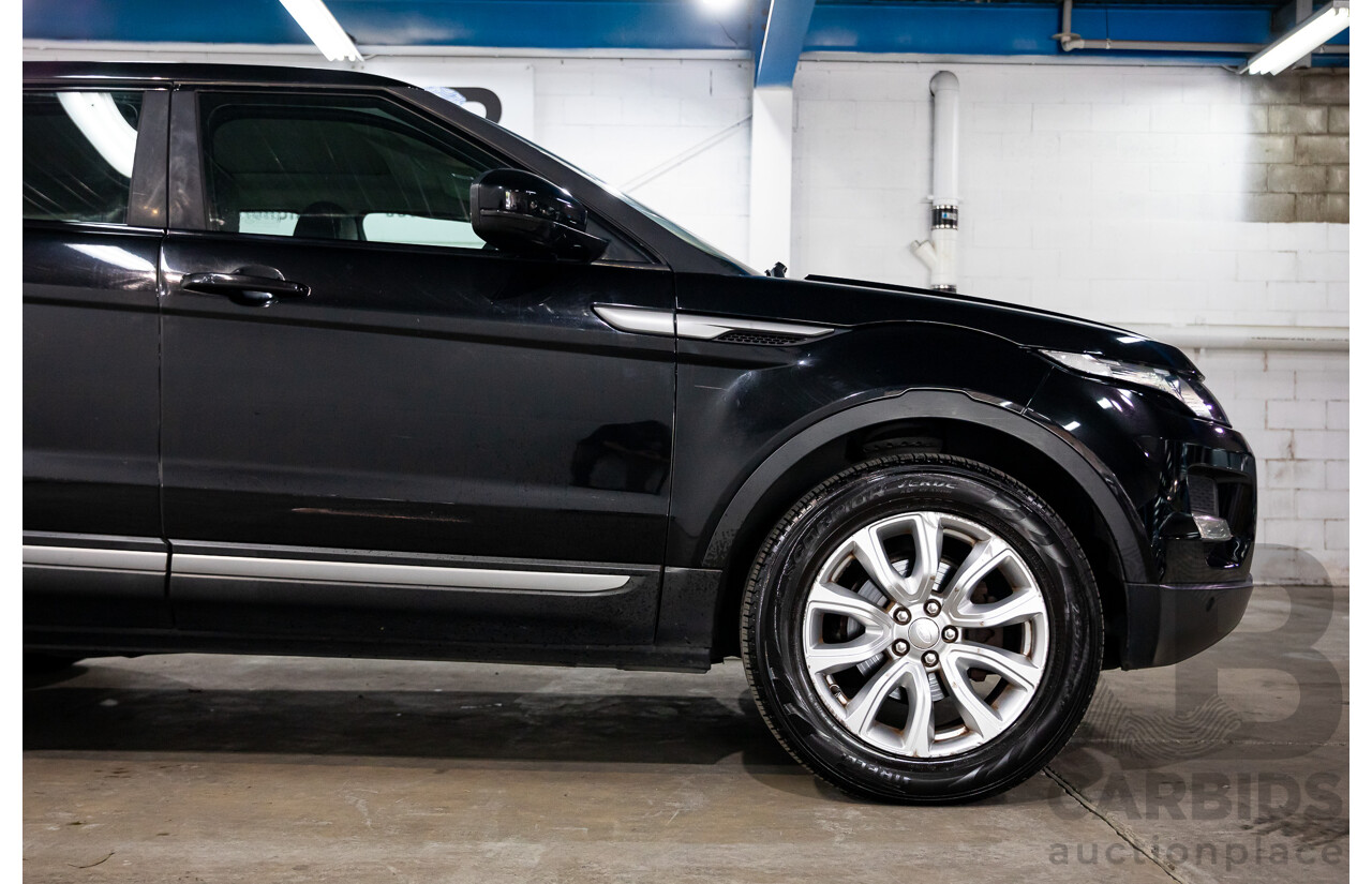 1/2015 Range Rover Evoque SD4 Pure LV MY15 5d Wagon Santorini Black Turbo Diesel 2.2L