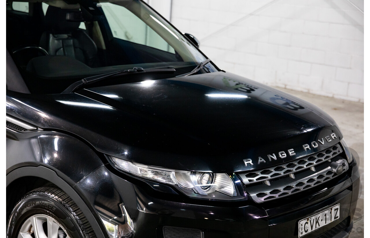 1/2015 Range Rover Evoque SD4 Pure LV MY15 5d Wagon Santorini Black Turbo Diesel 2.2L