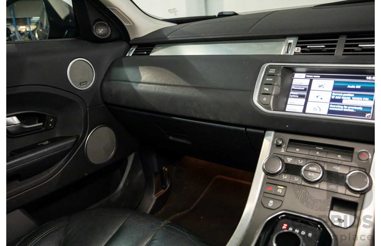 1/2015 Range Rover Evoque SD4 Pure LV MY15 5d Wagon Santorini Black Turbo Diesel 2.2L