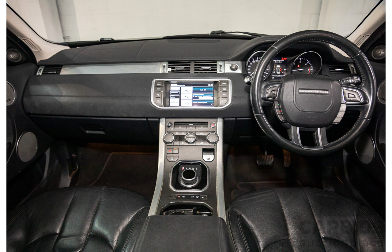 1/2015 Range Rover Evoque SD4 Pure LV MY15 5d Wagon Santorini Black Turbo Diesel 2.2L