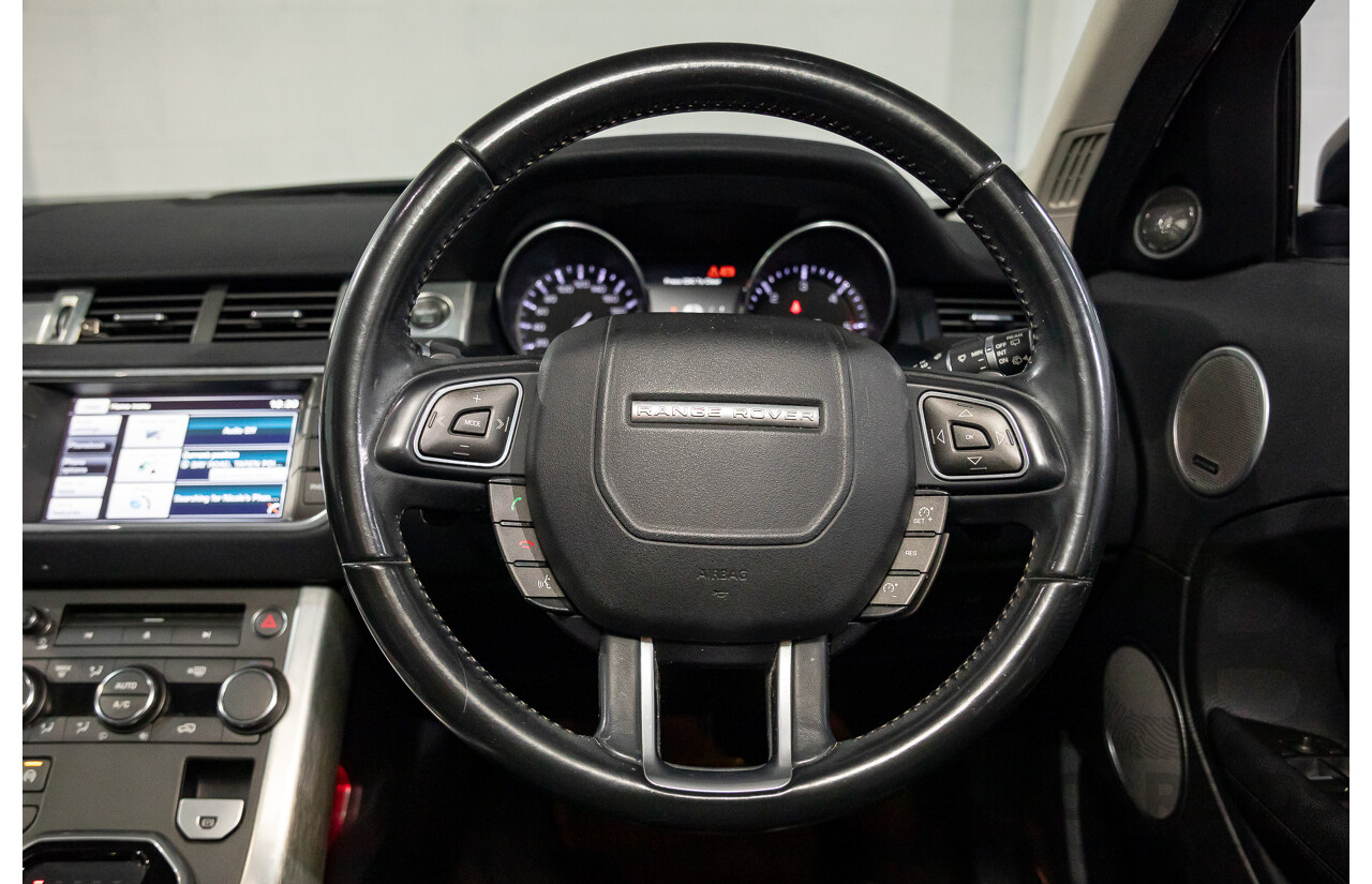 1/2015 Range Rover Evoque SD4 Pure LV MY15 5d Wagon Santorini Black Turbo Diesel 2.2L