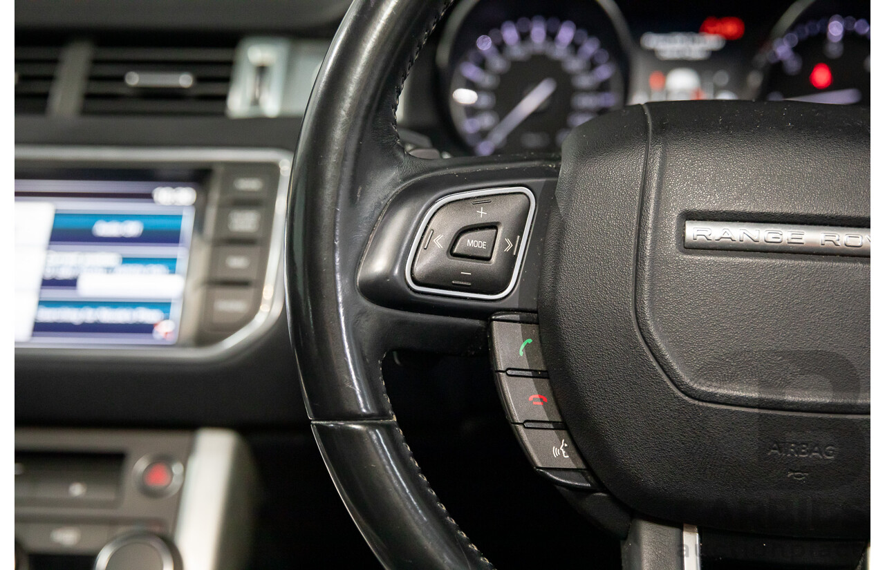 1/2015 Range Rover Evoque SD4 Pure LV MY15 5d Wagon Santorini Black Turbo Diesel 2.2L