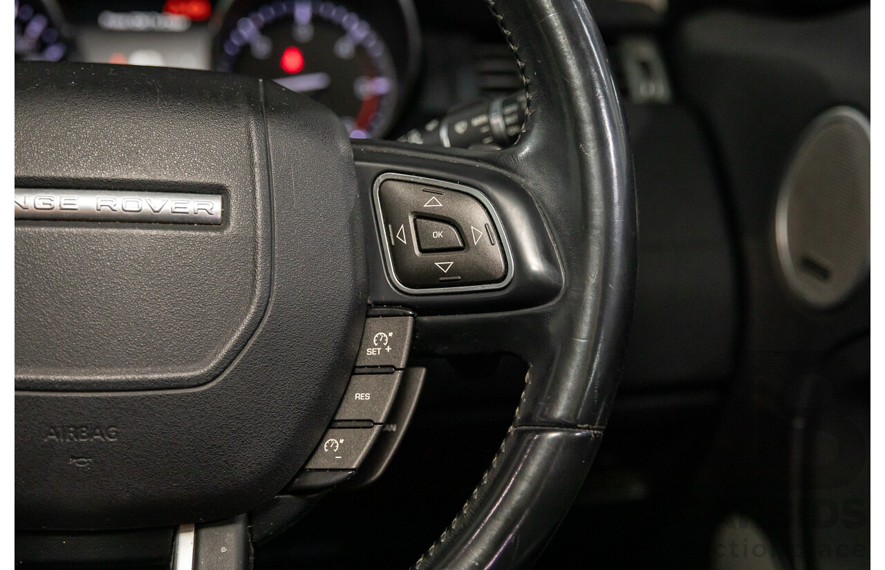 1/2015 Range Rover Evoque SD4 Pure LV MY15 5d Wagon Santorini Black Turbo Diesel 2.2L