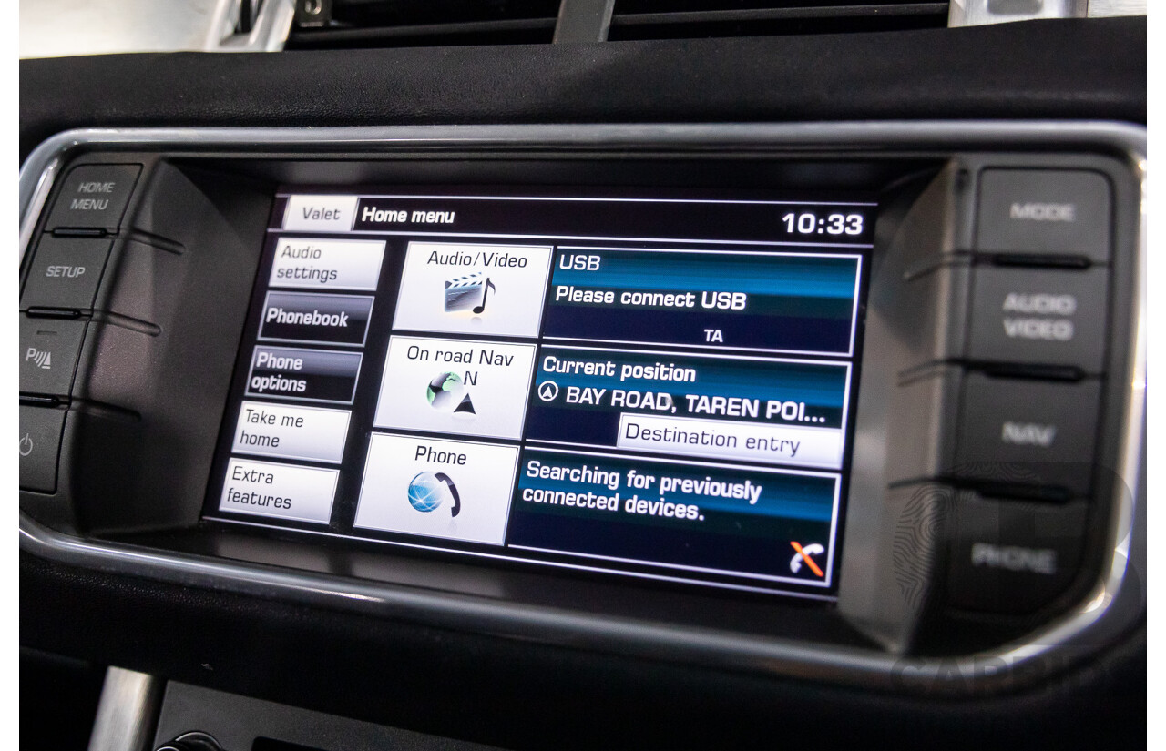 1/2015 Range Rover Evoque SD4 Pure LV MY15 5d Wagon Santorini Black Turbo Diesel 2.2L