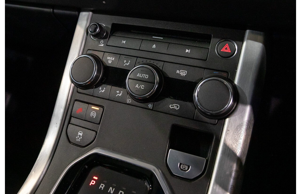 1/2015 Range Rover Evoque SD4 Pure LV MY15 5d Wagon Santorini Black Turbo Diesel 2.2L