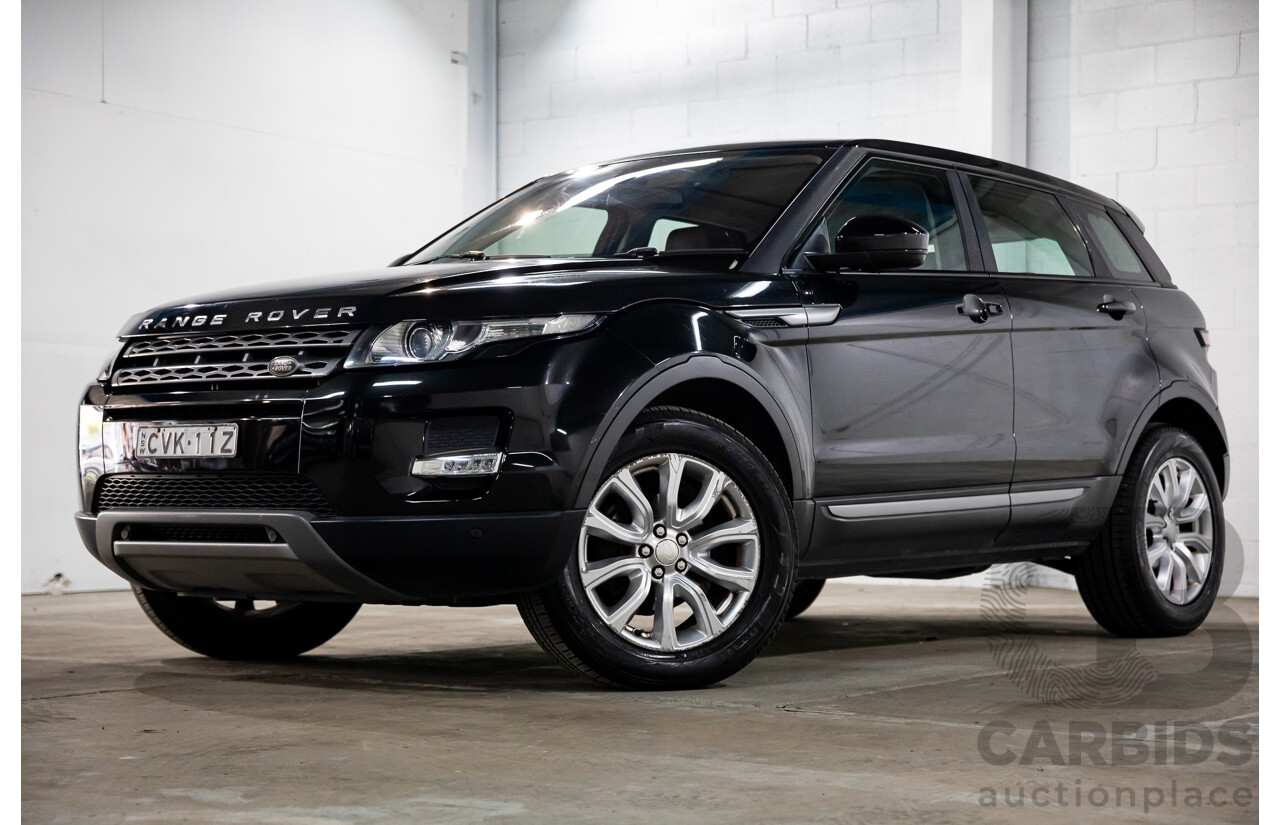 1/2015 Range Rover Evoque SD4 Pure LV MY15 5d Wagon Santorini Black Turbo Diesel 2.2L