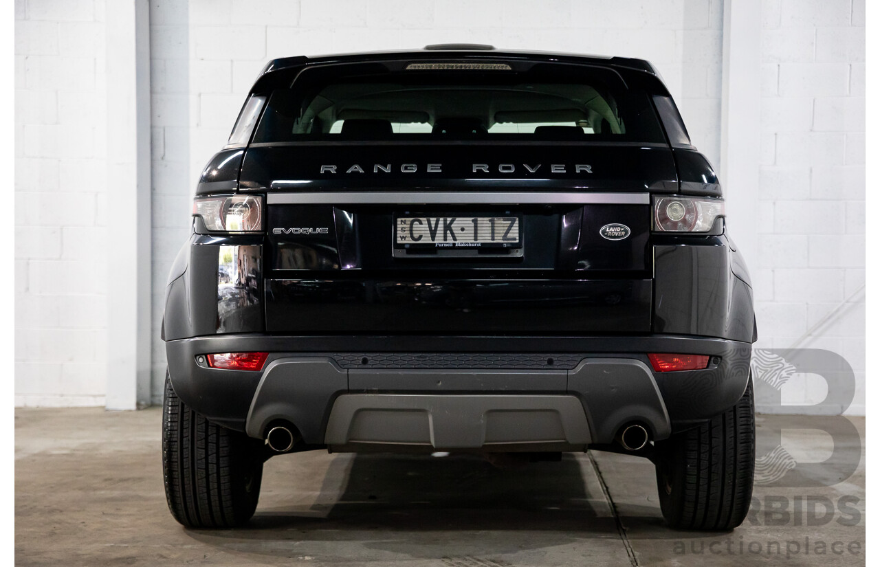 1/2015 Range Rover Evoque SD4 Pure LV MY15 5d Wagon Santorini Black Turbo Diesel 2.2L